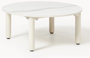 Mesa de centro redonda para jardim com aspeto mármore Sienna, Ø 60 cm
