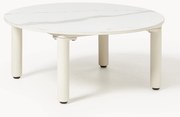 Mesa de centro redonda para jardim com efeito de mármore Sienna, Ø 60 cm