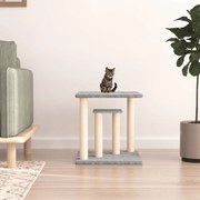 vidaXL Postes arranhadores para gatos com plataformas 50cm cinza-claro