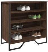 vidaXL Sapateira 80x38x78 cm derivados de madeira carvalho castanho