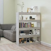 vidaXL Estante/divisória 100x30x135 cm cor cinzento cimento