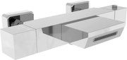 Mexen Cube torneira termostática de banheira, cromado - 77360-00