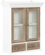 vidaXL Armário de parede 49x22x59 cm derivados de madeira branco