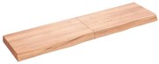 vidaXL Prateleira de parede 120x30x(2-6) cm carvalho tratado castanho