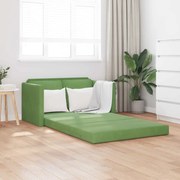vidaXL Sofá-Cama Verde Claro 204 x 122 x 60 cm Veludo