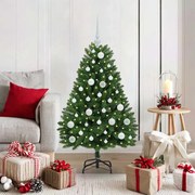 vidaXL Árvore de Natal Artificial Verde 120 cm PVC e Metal