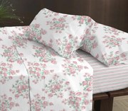 Cama 200x200+30 cm - Jogo de lençóis - Tecido 100% algodão percal 200 fios - Coelima