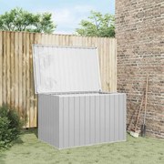 Caixa de arrumação para jardim 149x99x93 cm cinzento