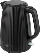 HOMCOM Jarro Elétrico 1,7L 2025W com Filtro Antical Removível Desligamento Automático Base Giratória 360° Preto | Aosom Portugal