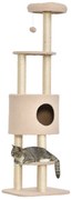 PawHut Arranhador para Gatos Altura 148 cm Arranhador para Gatos com P