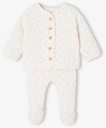 Conjunto acolchoado para bebé rosa