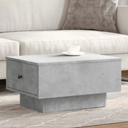 vidaXL Mesa de centro 60x45x31 cm derivados de madeira cinza cimento
