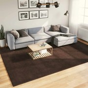 vidaXL Tapetes de área HUARTE Castanho 340 x 240 cm Poliéster