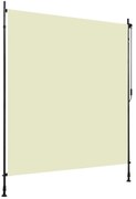 vidaXL Estore de rolo para exterior 200x270 cm creme