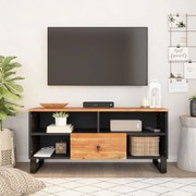 vidaXL Móvel de TV 100x33x46 cm acácia maciça/derivados madeira