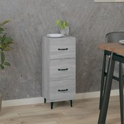 vidaXL Aparador 34,5x34x90 cm derivados de madeira sonoma cinzento