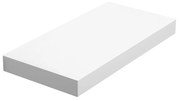 Prateleira de parede flutuante em MDF para livros e objetos. | VASAGLE | 40 x 20 x 3,8 cm | branco | LWS24WT.