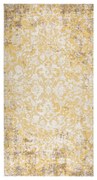 Tapete de exterior tecelagem lisa 80x150 cm amarelo