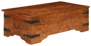 Mesa de centro acácia maciça c/ acabamento a mel 110x55x35 cm
