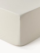 Lençol elástico em percal de algodão para boxspring Elsie