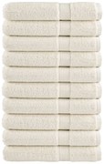 vidaXL Toalhas de sauna premium SOLUND 10 pcs 80x200 cm 600 gsm creme