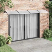 vidaXL Toldo para porta 400x100 cm policarbonato preto