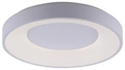 Candeeiro de teto moderno branco com LED regulável em 3 níveis - Steffie Moderno