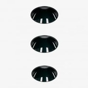 Pack De 3 Downlights Led Embutidos Sem Moldura Trimless Redondos Em Alumínio Luisiana Preto & Branco 3000k & Ø6,8 Cm & 10 W & 38º - Sklum