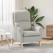 vidaXL Poltrona Cinza Claro Cinzento-claro Standard