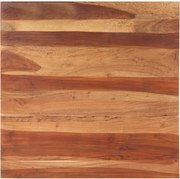 vidaXL Tampo de mesa madeira de acácia maciça 25-27 mm 80x80 cm