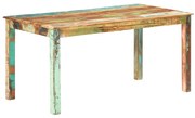 vidaXL Mesa de jantar 160x80x76 cm madeira recuperada maciça