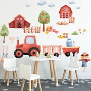 Papéis de parede para paredes - Ambiente lúdico de quinta para o quarto das crianças