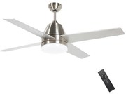 HOMCOM Ventoinha de Teto com Luz 46W Ø129 cm Motor DC Ventoinha de Tet