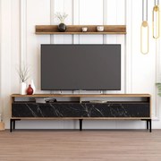 Unidade TV Istanbul – Nogueira e Preto – 180 cm x 47 cm x 35 cm