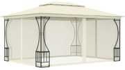 Gazebo com redes 300x400x265 cm creme