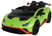 CARRO ELÉTRICO INFANTIL LAMBORGHINI HURACÁN STO 24V DRIFT SMT-555 VERDE