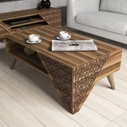 Mesa de Centro Beril – Nogueira – 105x58x40 cm