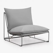 Módulo Central Para Sofá Modular De Jardim Amaro Cinza - Sklum