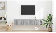 vidaXL Armário de TV de Parede 2 pcs Cinza Sonoma 60 x 31 x 29.5 cm
