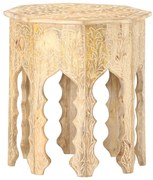 vidaXL Mesa de apoio Ø48 cm madeira de mangueira maciça