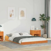 vidaXL Estrutura da Cama Castanho-mel 120 x 200 cm