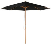 Chapéu de Sol de Jardim Ø300x250cm com Sistema de Polia Teto Ventilado