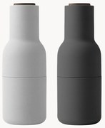 Moinho de sal e pimenta com tampa em madeira de nogueira Bottle Grinders, 2 uni.