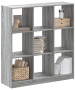 vidaXL Estante 102x32x108 cm derivados de madeira cinzento sonoma
