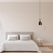 Candeeiro de Teto Sivani – Preto e Dourado – Diâmetro 17 cm, Altura 11