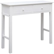vidaXL Mesa consola 90x30x77 cm madeira branco