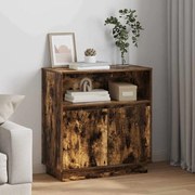 vidaXL Buffet com LED Carvalho Fumado 71x34,5x75 cm Madeira de Ingeneria