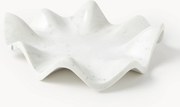 Bandeja decorativa em mármore artesanal Gaia, Ø 40 cm