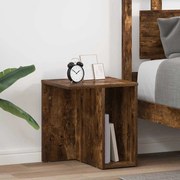 vidaXL Mesa de apoio 2 pcs Carvalho Defumado 37 x 32 x 40 cm