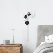 Aplique de Parede Fazli – Preto – 32 x 27 x 72 cm